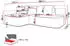 Mirjan24 Koro Ecksofa L-Form mit Schlaffunktion und Bettkasten (Trends PR M24)