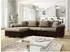 Mirjan24 Diana Ecksofa mit Schlaffunktion Textil Braun 280x160cm