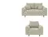 S-Style Möbel Maya Polstergarnitur 2+1 Cordstoff, Beige, Wellenfederung (Maya)