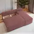 Masseno BRISO T Ecksofa L-Form mit Schlaffunktion & Bettkasten, Rosa (BRISO T TILIA 62)