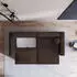 Masseno Fiano P Ecksofa L-Form mit Schlaffunktion & Bettkasten, Kordstoff, Braun, 245x148cm (FIANO P POSO 06)