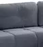 Mid.you Sancho Long Eckschlafsofa Cord L-Form 255x155cm Blaugrau (001849022603)