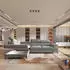 Masseno Favien L-S Ecksofa L-Form mit Schlaffunktion & Bettkasten, Hellgrau (FAVIEN L-S MONOLITH 84)