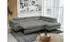 MKS Meble Peter L Ecksofa L-Form Schlaffunktion Bettkasten Grau (273x208cm)
