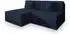 Masseno Fioro Ecksofa L-Form mit Schlaffunktion & Bettkasten, Kordstoff, Blau (FIORO TILIA 77)