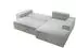 Selsey Farese New Ecksofa L-Form Schlaffunktion Bettkasten Cordbezug Hellgrau (267x167cm)