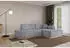 ALTDECOR IREA-L1 Ecksofa L-Form Velvet, 232x165x80cm, Grau (IREA-L1)