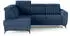 Beautysofa Connor II Ecksofa mit Schlaffunktion, L-Form links, Dunkelblau (Noel 16)