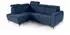 Beautysofa Connor II Ecksofa mit Schlaffunktion, L-Form links, Dunkelblau (Noel 16)