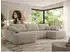 MKS Meble CUBO U Wohnlandschaft U-Form Schlaffunktion Bettkasten, Beige, 370x187x100cm