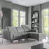 Beautysofa Connor I Ecksofa mit Schlaffunktion, Bettkasten, L-Form, Grau (Noel 26)