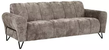 Beautysofa Volare 3-Sitzer Sofa Metallbeine, ohne Schlaffunktion, 220x83x98cm (Vega 05)