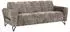 Beautysofa Volare 3-Sitzer Sofa Metallbeine, ohne Schlaffunktion, 220x83x98cm (Vega 05)