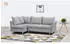 Beautysofa Neron Eckschlafsofa L-Form mit 2 Bettkästen, Hellgrau, Buchenholzfüße, 233x148cm