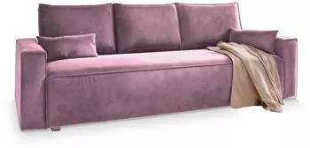 Masseno ALATRI Schlafsofa mit Bettkasten Velours Lila (ALATRI MONOLITH 62)