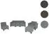 MCW Moncalieri Modulares Sofa-System 3-1-1-1, Textil, Grau (Moncalieri 3-1-1-1)
