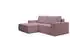 Selsey Farese Mini Ecksofa Cordbezug Schlaffunktion Bettkasten Mauve Links