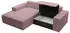 Selsey Farese Mini Ecksofa Cordbezug Schlaffunktion Bettkasten Mauve Links