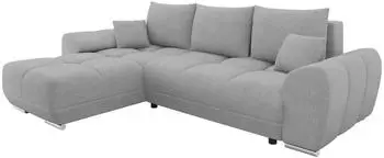 Mirjan24 Logo Ecksofa L-Form Samt Schlaffunktion 291x183cm