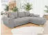 Mirjan24 Logo Ecksofa L-Form Samt Schlaffunktion 291x183cm