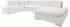 Mirjan24 Bergen Premium Ecksofa U-Form Schlaffunktion, Textil, Creme