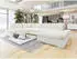 Mirjan24 Bergen Premium Ecksofa U-Form Schlaffunktion, Textil, Creme