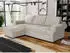 Mirjan24 Monaco Cord Ecksofa mit Schlaffunktion und Bettkasten, L-Form (Poso 100)