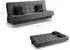 xonox.home Bono Schlafsofa 3-Sitzer Strukturstoff Kaltschaum grau, 199x91x91cm