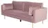 ebuy24 Boom 3-Sitzer-Sofa Velour Rosa