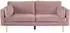 ebuy24 Boom 3-Sitzer-Sofa Velour Rosa