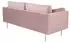 ebuy24 Boom 3-Sitzer-Sofa Velour Rosa