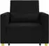 vidaXL Schlafsofa Einzelbett klappbar Stoff Schwarz 90x165x87cm (42002686)