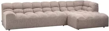 Woood Allure Ecksofa Chaiselongue rechts Melange-Stoff (200421-BM)
