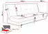 Mirjan24 Enduro XIV Cord Schlafsofa 3-Sitzer mit Bettkasten (Enduro XIV)