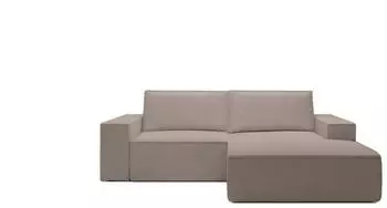 Selsey Farese Mini Ecksofa Cord Schlaffunktion Bettkasten Beige rechts (Farese Mini)
