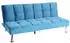 MCW Sofa MCW-K21 Schlaffunktion Nosagfederung Samt 181x107cm, Blau (MCW-K21)