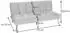 MCW Sofa MCW-K21 Schlaffunktion Nosagfederung Samt 181x107cm, Blau (MCW-K21)