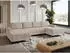 Mirjan24 Wohnlandschaft Aris XL U-Form Schlaffunktion Bettkasten, Textil, 337x92x168cm