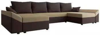 Mirjan24 Dante U Ecksofa U-Form Schlaffunktion Bettkasten 310x82x140cm