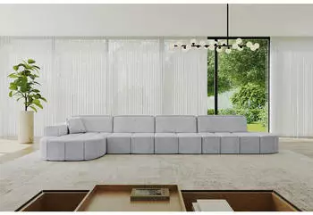 ALTDECOR Livo-L3 Ecksofa L-Form 422x173cm Grau (800001202042)