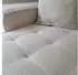 Fun Möbel SANDE Ecksofa Modulsofa 3-teilig Stoff Creme Ottomane Rechts