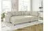 S-Style Möbel Kai Ecksofa mit Schlaffunktion Cord-Stoff Beige, Ottomane rechts