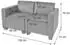 MCW Moncalieri 2-Sitzer Sofa Kunstleder, rot-braun (Moncalieri-So)