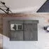 Masseno FIORO P Ecksofa L-Form mit Schlaffunktion & Bettkasten, Grau (FIORO P POSO 60)