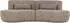 Woood Batavier 4-Sitzer Halbrundes Sofa Melange-Stoff Hellbraun (Batavier)