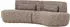 Woood Batavier 4-Sitzer Halbrundes Sofa Melange-Stoff Hellbraun (Batavier)