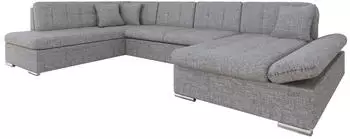 Mirjan24 Bergen Ecksofa U-Form 7-Sitzer mit Schlaffunktion und Bettkasten (Bergen)