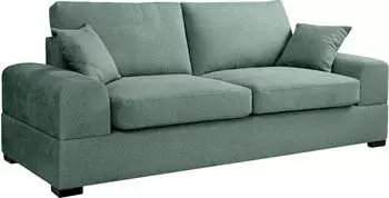 Mid.you Veda 3-Sitzer-Sofa Flachgewebe Petrol 221x93cm (001849021505)