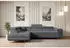 ALTDECOR GUSA-L Ecksofa mit Schlaffunktion und Bettkasten, L-Form, Dunkelgrau, 272x202x107cm