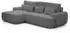 Beautysofa Oliver Ecksofa mit Schlaffunktion & Bettkasten, Bouclé, Dunkelgrau, L-Form links (Oliver)